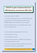 COG170&colon; Cogito Fundamentals Exam 2025 Questions and Answers 100&percnt; Pass
