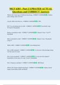 MGT 6203 - Part 2 UPDATED ACTUAL    Questions and CORRECT Answers 