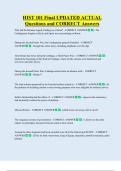 HIST 101 Final UPDATED ACTUAL     Questions and CORRECT Answers