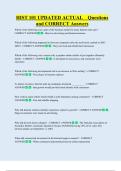 HIST 101 UPDATED ACTUAL    Questions  and CORRECT Answers 