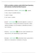 SCCJA cumulative academy study Guide Exam Questions with Solutions Verified &lpar;Verified Answers&rpar;