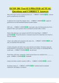 ECON 201 Test &num;2 UPDATED ACTUAL  Questions and CORRECT Answers 