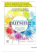 Test Bank for Fundamentals of Nursing&colon; Active Learning for Collaborative Practice 3rd Edition By Barbara L Yoost &comma; Chapter 1-42&vert;All Chapters&vert; LATEST VERSION