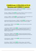CS6400-Exam 1 UPDATED ACTUAL  Questions and CORRECT Answers 