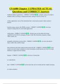 CS 6400  Bundled Exam Questions WITH  CORRECT Answers