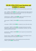 NR 302 UPDATED Exam Questions and  CORRECT Answers