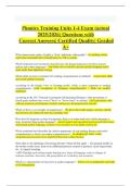 Phonics Training Units 1-4 Exam &lpar;actual 2025&sol;2026&rpar; Questions with Correct Answers&vert; Certified Quality&vert; Graded A&plus;
