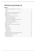 Samenvatting Klinische psychologie 1b PB3102