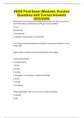 PEDS Final Exam &lpar;Modules&semi; Practice Questions with Correct Answers 2025&sol;2026&rpar;