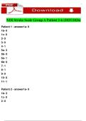 NIH STROKE SCALE &ndash; ALL TEST GROUPS A - F &lpar;PATIENTS 1-6&rpar; ANSWER KEY UPDATED 20252026