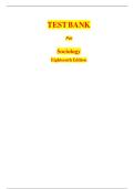 Test Bank for Sociology 18th Edition by John J&period; Macionis &vert; Chapter Quizzes & Answer Key