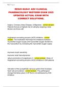 REGIS NU641 ADV CLINICAL  PHARMACOLOGY MIDTERM EXAM 2025  UPDATED ACTUAL EXAM WITH  CORRECT SOLUTIONS&period;