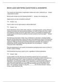 BSHS 4200 MIDTERM QUESTIONS & ANSWERS