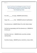Review and Pretest for NCCAOM Foundations&comma; Practice Test 1 Yin Yang and 5 Element &lpar;correct answers only&rpar; from Dongcheng Li Book
