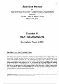 Solutions Manual for Heat and Mass Transfer&colon; Fundamentals and Applications&comma; 5th Edition by Yunus A&period; Cengel &lpar;Chapter 11&rpar;