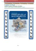 Testbank for Lehninger Principles of Biochemistry 7th Edition &lpar; David L&period; Nelson&rpar; Chapters 1-28 latest 2025&lpar;Q&A&rpar; A&plus; rated