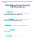 MSIS 2103 Exam 2 &vert; Comprehensive Q&A For Certification Success
