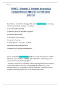 CPACE - Domain 2 Student Learning &vert; comprehensive Q&A for certification success