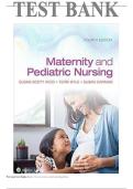 TEST BANK For Maternity and Pediatric Nursing 4th Edition Ricci Kyle Carman 