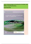 Lehne's Pharmacology For Nursing Care Test Bank&comma; 12th Edition &lpar; Jacqueline Burchum&comma; Laura Rosenthal