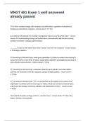 MNGT 681 Exam 1 well answered already passed