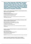 Back-to-School September 2025&sol;2026 &vert; Psychiatric Technician State Board Exam Prep &vert; 250&plus; Verified Practice Questions with Correct Answers & Detailed Rationales &vert; Comprehensive Study Guide for Mental Health&comma; Nursing Care & Patient Safety &vert; Certification Pr