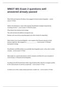MNGT 681 Exam 2 questions well answered already passed
