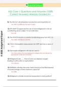 A2L Core 1 Questions and Answers &lpar;100&percnt;  Correct Answers&rpar; Already Graded A&plus;