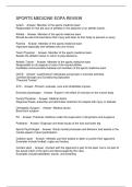 SPORTS MEDICINE EOPA REVIEW
