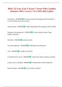 BIOL 133 Lab&colon; &lpar;Lab 1&rpar; Exam 1 Terms With Complete Solutions 100&percnt; Correct &vert; New 2025-2026 Update