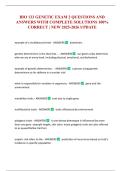 BIO 133 GENETIC EXAM 2 QUESTIONS AND ANSWERS WITH COMPLETE SOLUTIONS 100&percnt; CORRECT &vert; NEW 2025-2026 UPDATE