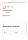 WGU D468 Discovering Data &colon; Pre-assessment &vert;Questions and Answers &vert; 2025 Update &vert;100&percnt; Correct&period;