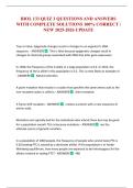 BIOL 133 QUIZ 3 QUESTIONS AND ANSWERS WITH COMPLETE SOLUTIONS 100&percnt; CORRECT &vert; NEW 2025-2026 UPDATE