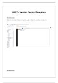 WGU D197 - Git Version Control Steps and Screenshots Guide &vert; 2025 Update with complete solutions&period;
