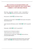 BIO 133 FINAL EXAM QUESTIONS AND ANSWERS WITH COMPLETE SOLUTIONS 100&percnt; CORRECT &vert; NEW 2025-2026 UPDATE