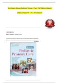 Test bank&colon; Burns Pediatric Primary Care&comma; 7th edition by Dawn Lee Garzon Maaks Starr Brady Chapter 1-46&vert;A&plus; LATEST EDITION&comma; 2025