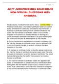 AZ PT JURISPRUDENCE EXAM BRAND  NEW OFFICIAL QUESTIONS WITH  ANSWERS&period;