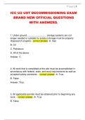 ICC U2 UST DECOMMISSIONING EXAM  BRAND NEW OFFICIAL QUESTIONS  WITH ANSWERS&period;