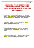 MECHANICAL TECHNOLOGIST GRADE 1  CWEA CERTIFICATION EXAM STUDY  GUIDE BRAND NEW OFFICIAL QUESTIONS  WITH ANSWERS&period;