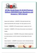 AP Biology Vocabulary Exam Chapters 22&ndash;26 &lpar;2025&sol;2026&rpar; &ndash; 60&plus; Solved Questions on Evolution&comma; Speciation&comma; Selection&comma; and Phylogeny
