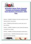 AP English Literary Terms 2025&sol;2026 &ndash; 50&plus; Essential Terms with Examples for Poetry&comma; Prose & Drama &vert; Fully Explained for Exam Success