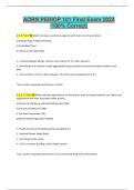 AORN PERIOP 101 Final Exam 2025 &vert;100&percnt; Correct&vert;