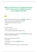 BIOL 133 LAB 5 EXAM 2 COMPLETE QUESTIONS AND CORRECT ANSWERS &lpar;VERIFIED ANSWERS&rpar; &vert; LATEST UPDATE 2025-2026