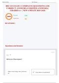 BIO 133 EXAM 1 COMPLETE QUESTIONS AND CORRECT ANSWERS &lpar;VERIFIED ANSWERS&rpar; &vert; GRADED A&plus; &vert; NEW UPDATE 2025-2026