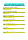 Audio Engineering Final Exam- Updated  Question and Answers &lbrack;100&percnt; Correct&rsqb; 2025 