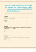 S-12 CITYWIDE SPRINKLER SYSTEMS&comma;  S12 Sprinkler Test &vert; New 2025&sol; 2026 Update &vert; Questions and Answers &vert; GRADED A &lpar;Verified Solutions&rpar;&period; 