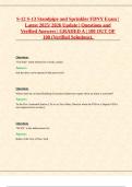 S-12 S-13 Standpipe and Sprinkler FDNY Exam &vert;  Latest 2025&sol; 2026 Update &vert; Questions and  Verified Answers &vert; GRADED A &vert; 100 OUT OF  100 &lpar;Verified Solutions&rpar;&period; 