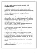 API 510 Practice Test &lpar;Referenced&rpar; Questions With Complete Solutions