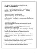 API 1169 STUDY GUIDE QUESTIONS WITH COMPLETE SOLUTIONS