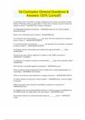 VA Contractor General Questions & Answers 100&percnt; Correct&excl;&excl;